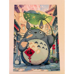 Placa de aluminio Totoro | Decoración anime - Punto Animes