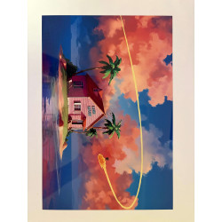 Kame House | Placa de Aluminio Anime Decorativa